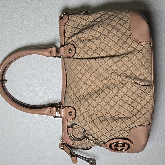 Gucci Handbags - GUCCI Diamante Sukey Canvas Satchel